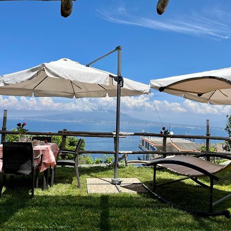 Villa La Badia Montechiaro - Breathtaking View Of Sorrento Coast Vico Equense Exterior foto