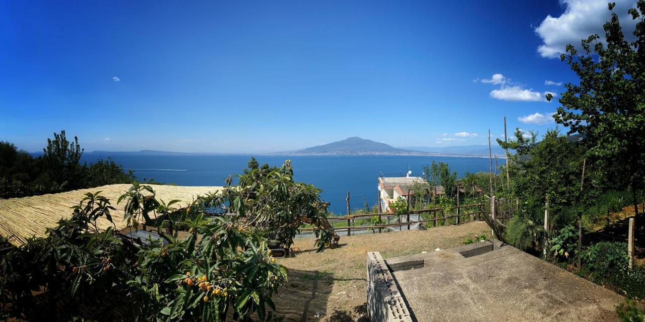 Villa La Badia Montechiaro - Breathtaking View Of Sorrento Coast Vico Equense Exterior foto