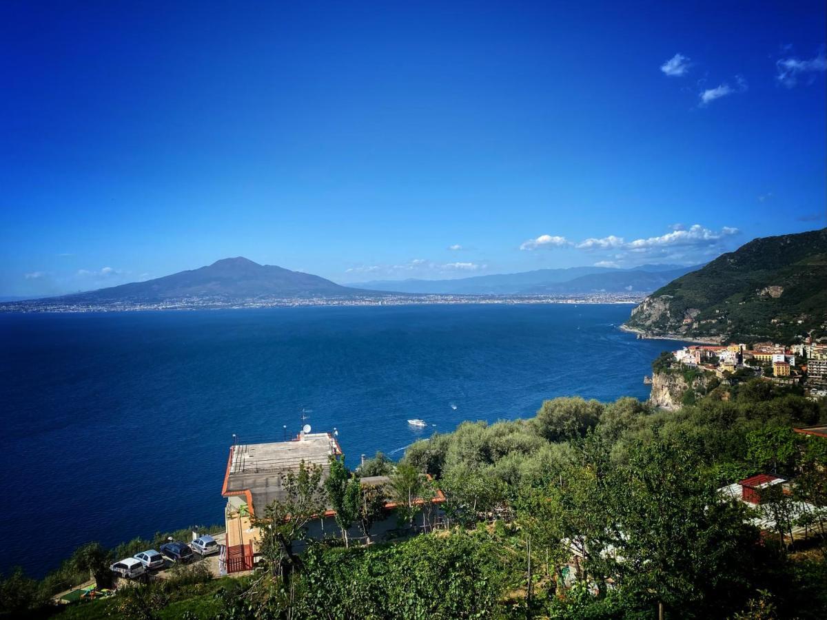 Villa La Badia Montechiaro - Breathtaking View Of Sorrento Coast Vico Equense Exterior foto