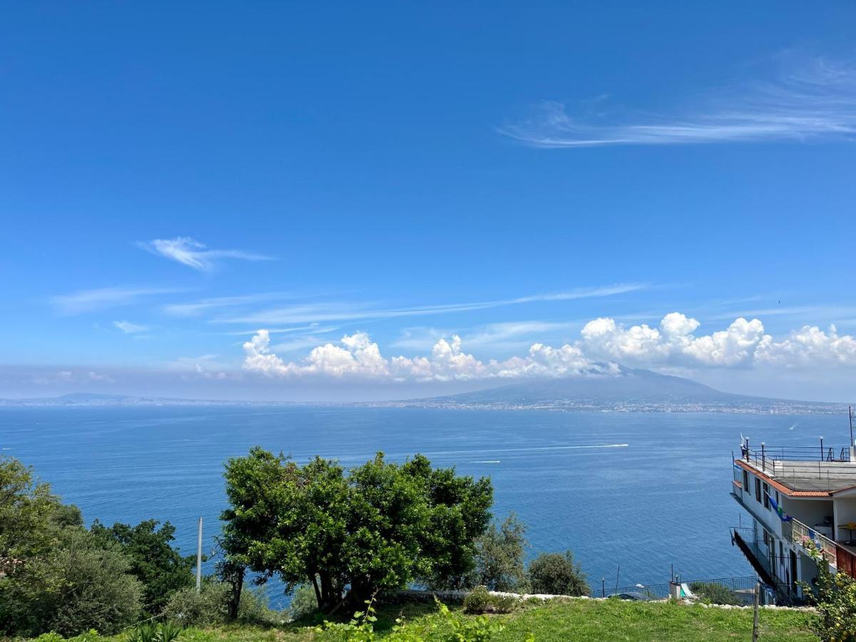 Villa La Badia Montechiaro - Breathtaking View Of Sorrento Coast Vico Equense Exterior foto