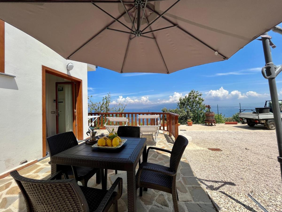Villa La Badia Montechiaro - Breathtaking View Of Sorrento Coast Vico Equense Exterior foto