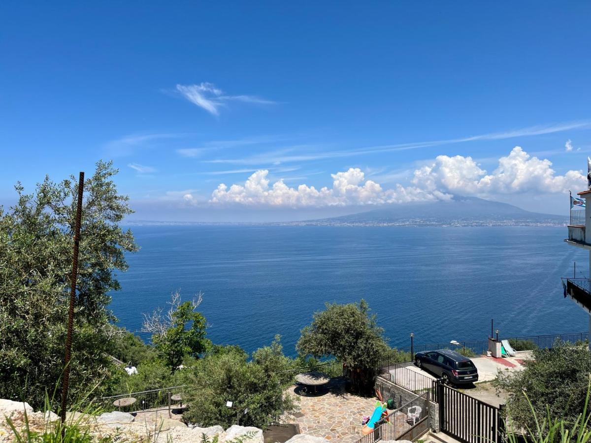 Villa La Badia Montechiaro - Breathtaking View Of Sorrento Coast Vico Equense Exterior foto