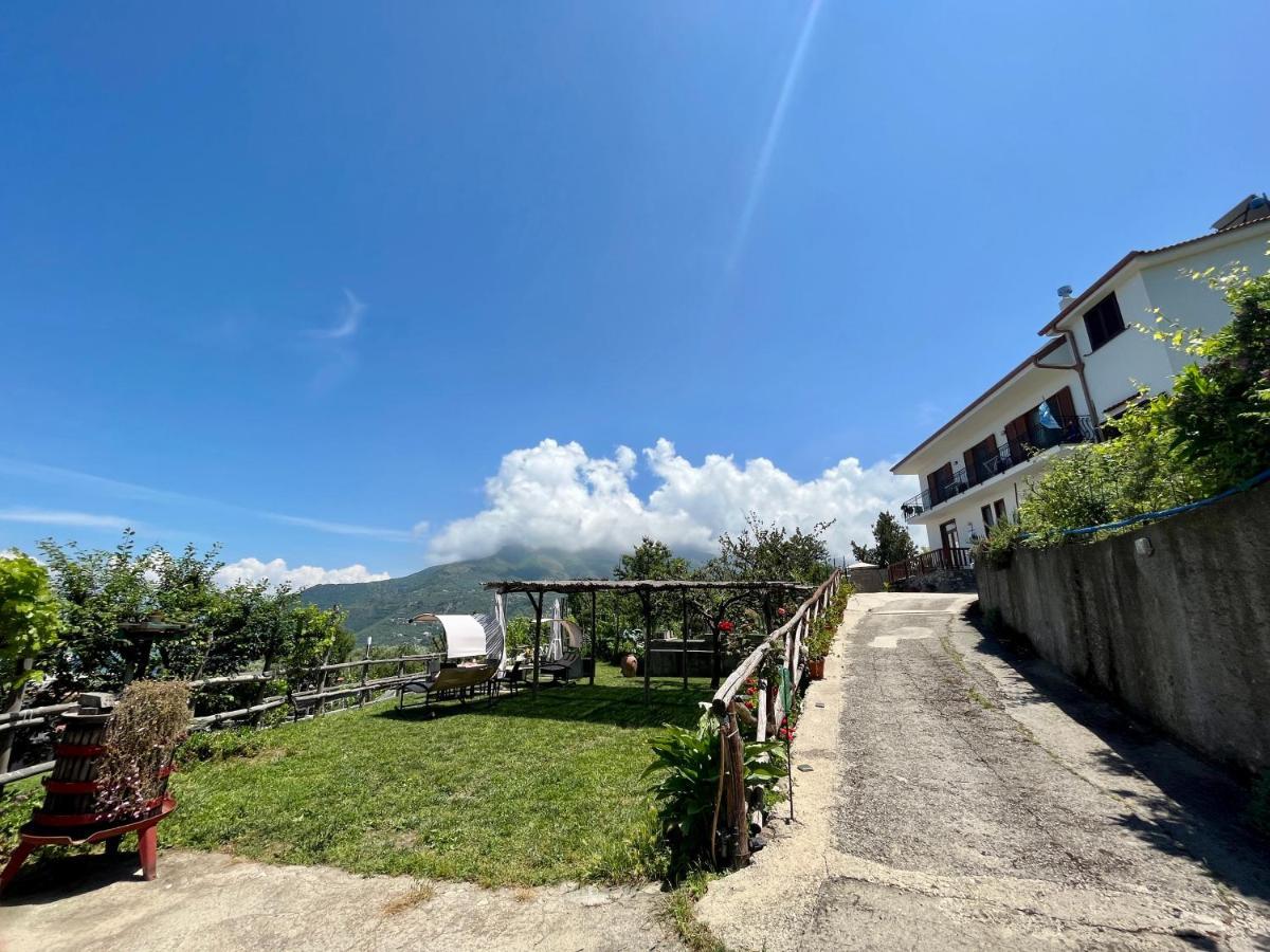 Villa La Badia Montechiaro - Breathtaking View Of Sorrento Coast Vico Equense Exterior foto