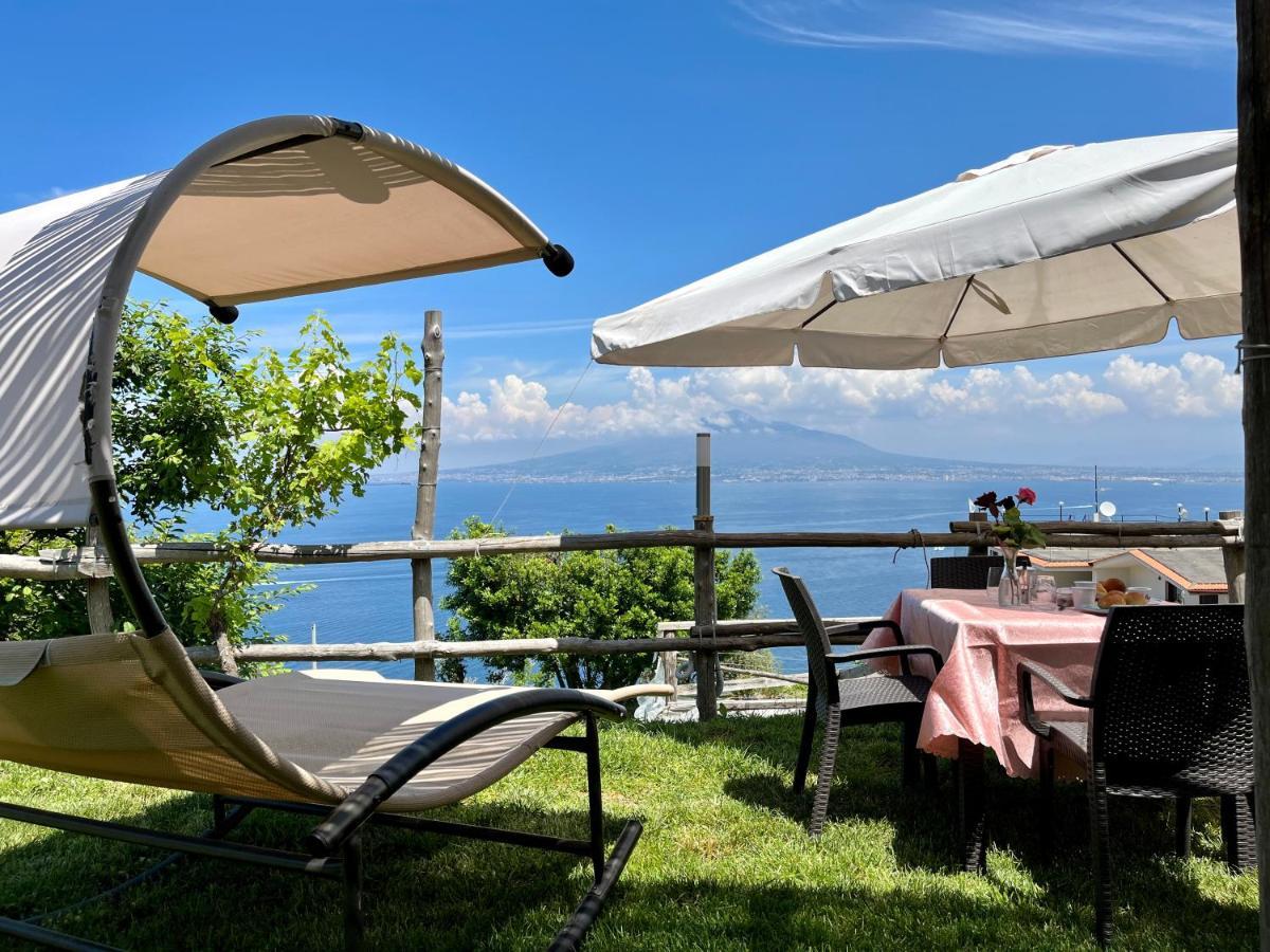 Villa La Badia Montechiaro - Breathtaking View Of Sorrento Coast Vico Equense Exterior foto