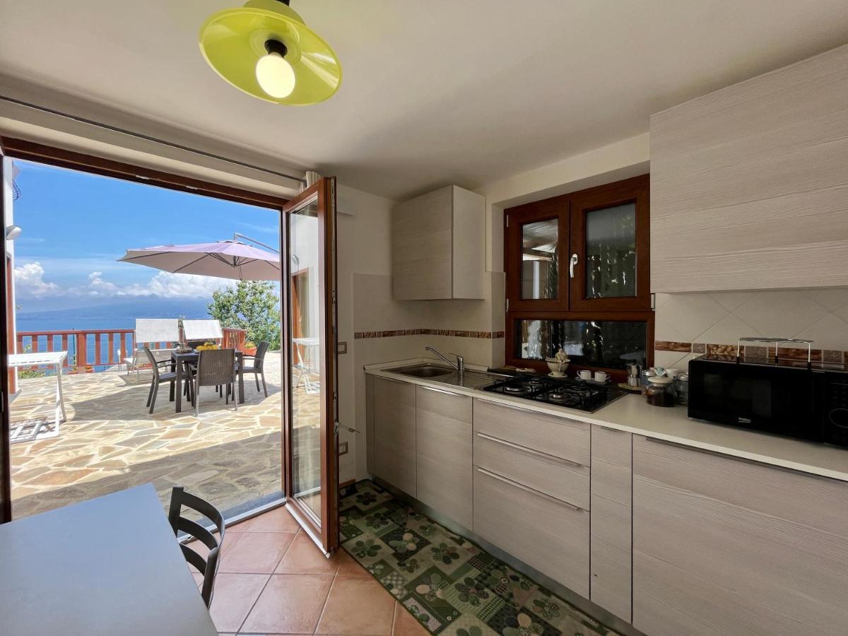 Villa La Badia Montechiaro - Breathtaking View Of Sorrento Coast Vico Equense Exterior foto