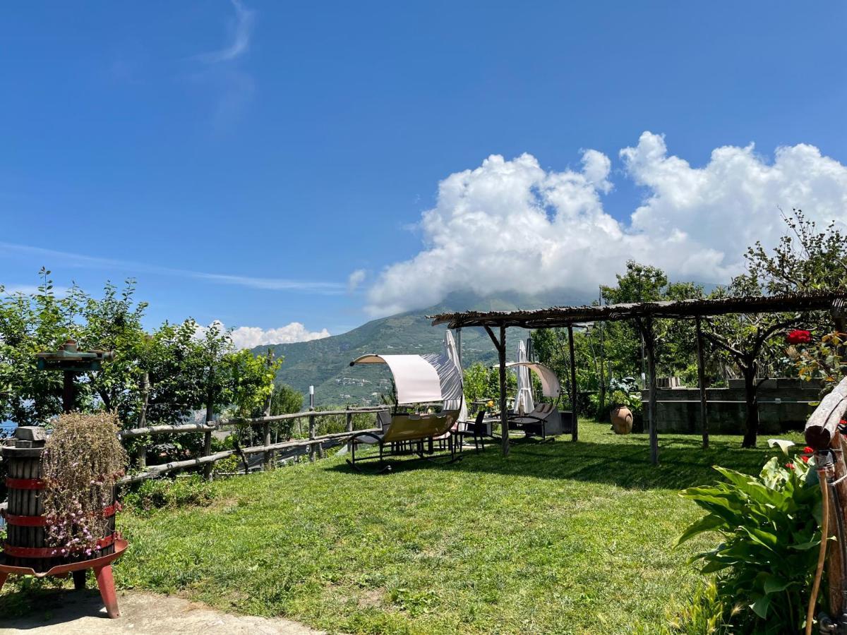 Villa La Badia Montechiaro - Breathtaking View Of Sorrento Coast Vico Equense Exterior foto